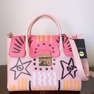 New! Furla limited edition medium metropolis satchel